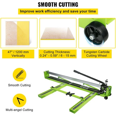 VEVOR Tagliapiastrelle Manuale 120cm 47 Pollici Tagliapiastrelle In Ceramica Taglia Piastrelle Manuale In Acciaio 6 VEVOR Tagliapiastrelle Manuale 120cm 47 Pollici Tagliapiastrelle In Ceramica Taglia Piastrelle Manuale In Acciaio - immagine 4