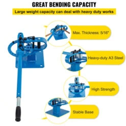 YP-9 Manual Pipe Bending Machine 7 Dies 1"-3" Bench Top Compact Bender -Vendite Stanley || Ks Tools || MSW 82818487 4