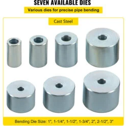 YP-9 Manual Pipe Bending Machine 7 Dies 1"-3" Bench Top Compact Bender -Vendite Stanley || Ks Tools || MSW 82818487 5