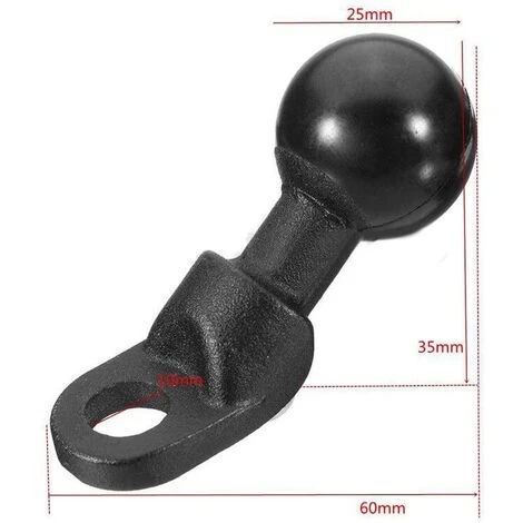 Supporto Angolare Per Moto Con Foro Da 10 Mm Adattatore Per Testa A Sfera Da 1 '' Per Fotocamera Gopro, Supporto RAM Per Smartphone, Per Garmin GPS 1pc (Nota: Non è Un Prodotto Di Questo Marchio) 4 Supporto Angolare Per Moto Con Foro Da 10 Mm Adattatore Per Testa A Sfera Da 1 '' Per Fotocamera Gopro, Supporto RAM Per Smartphone, Per Garmin GPS 1pc (Nota: Non è Un Prodotto Di Questo Marchio) - immagine 2