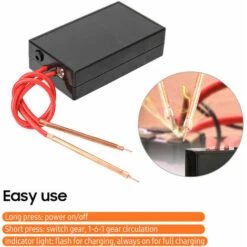 Saldatrice A Punti, Mini Saldatore A Punti Portatile Per Batteria Al Litio Con Cintura In Nichel Fai-da-te Per Uso Domestico, Saldatore A Punti Per Batteria Al Litio -Vendite Stanley || Ks Tools || MSW 86182536 5