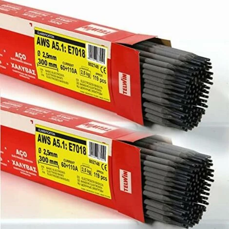 Telwin 803532 Pack Elettrodi Basici Per Saldatura, 2 Scatole, D. 2.5 Mm 2.5 Kg 6 Telwin 803532 Pack Elettrodi Basici Per Saldatura, 2 Scatole, D. 2.5 Mm 2.5 Kg - immagine 4