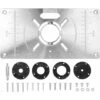 Piastra Di Inserimento Del Tavolo Del Router Piastra Di Taglio In Alluminio Macchina Per Incisione Flip Board Con 4 Anelli Per La Lavorazione Del Legno (nero) -Vendite Stanley || Ks Tools || MSW 87413197 1