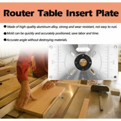 Piastra Di Inserimento Del Tavolo Del Router Piastra Di Taglio In Alluminio Macchina Per Incisione Flip Board Con 4 Anelli Per La Lavorazione Del Legno (nero) -Vendite Stanley || Ks Tools || MSW 87413197 3