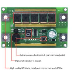 Saldatrice A Punti Portatile, Circuito Stampato Per Batteria Al Litio 12V 18650 Saldatura A Punti Mini Batteria Dispositivo Di Saldatura A Punti Set Completo Di Accessori Fai-da-te (verde) -Vendite Stanley || Ks Tools || MSW 87413431 5