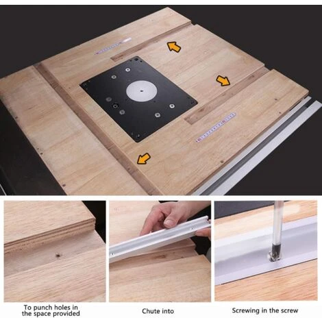MINKUROW 2 Pz 40 Cm T-track + 6 Pz Viti T-slot Track Mitra T-Slot Tracks Lega Di Alluminio T-Slot Track T-Track Mitra Track Jig T-Rails Per Strumento Di Lavorazione Del Legno 5 MINKUROW 2 Pz 40 Cm T-track + 6 Pz Viti T-slot Track Mitra T-Slot Tracks Lega Di Alluminio T-Slot Track T-Track Mitra Track Jig T-Rails Per Strumento Di Lavorazione Del Legno - immagine 3
