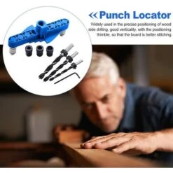 Plotter Centrale, Dima Di Tassello Autocentrante, Dima Di Centraggio Per Posizionamento Di Carpenteria Con Offset Centrale Per Foratura E Marcatura Per La Lavorazione Del Legno Foratura E Marcatura Pe -Vendite Stanley || Ks Tools || MSW 88724485 5