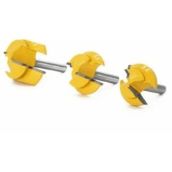 3 Pezzi Set Di Punte Per Fresatrice Per Scanalature 8 Mm Gambo Con 12,7 Mm 16 Mm 19,05 Mm Di Altezza Fresa Fresa Per Fresatura Fresa Per Scanalature In Legno Strumento Per La Lavorazione Del Legno (3 -Vendite Stanley || Ks Tools || MSW 89820228 3
