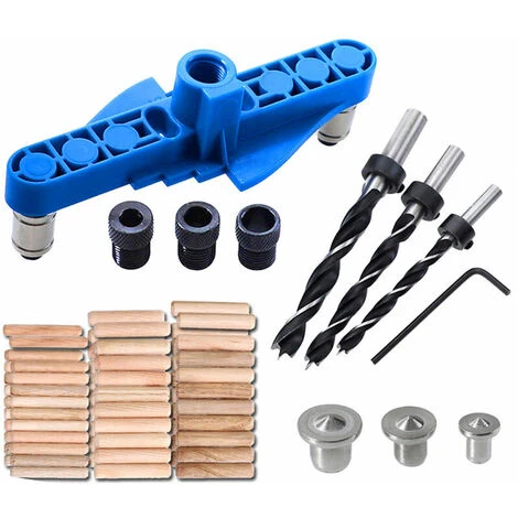 Dima Di Tassello Con Tracciatore Centrale 71 Pezzi Kit Di Maschere Di Tassello Palmare Localizzatore Di Punzonatura Regolabile Con Punte Per Trapano Per Perni In Legno, Blu 3 Dima Di Tassello Con Tracciatore Centrale 71 Pezzi Kit Di Maschere Di Tassello Palmare Localizzatore Di Punzonatura Regolabile Con Punte Per Trapano Per Perni In Legno, Blu