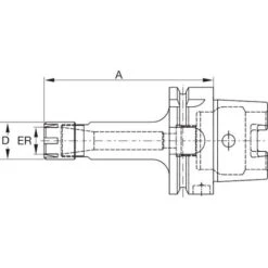 GARANT - Mandrino A Pinza ER HSK-F 63 A = 100