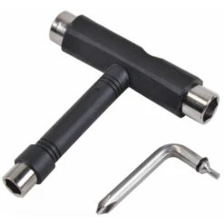 Strumento Multifunzionale Per Skateboard A Forma Di T, Strumento Portatile Per Skateboard A Forma Di T Strumenti Per Skateboard All-in-one Chiave Per Pattini Per Riparazione E Manutenzione Di Longboar