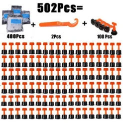 Sistema Di Livellamento Per Piastrelle Da 502 Pezzi Livellatore Per Piastrelle Riutilizzabile E Strumenti Per Distanziatori