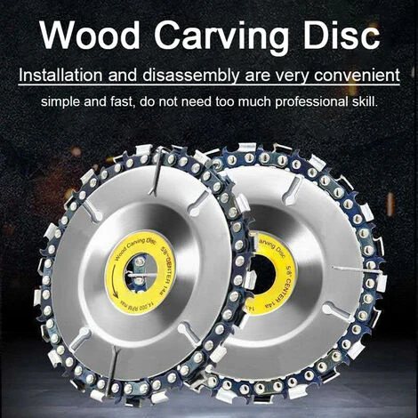 Catene Universali 22T Resistenti All'usura Disco Per La Lavorazione Del Legno Catene Per Scanalature Disco Disco Da Taglio Per Intaglio Del Legno Per Smerigliatrice Angolare Di Tipo 100 Carving Shapin 4 Catene Universali 22T Resistenti All'usura Disco Per La Lavorazione Del Legno Catene Per Scanalature Disco Disco Da Taglio Per Intaglio Del Legno Per Smerigliatrice Angolare Di Tipo 100 Carving Shapin - immagine 2