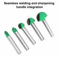 Punte Per Fresa Con Codolo, 6 Mm, 5 Pezzi, Taglierina Per Punte Con Scatola Centrale Per Fresa Con Gambo, Utensili Per La Lavorazione Del Legno Con Scanalatura Tonda, Punte Per Fresa Con Scatola Con A -Vendite Stanley || Ks Tools || MSW 94164862 4