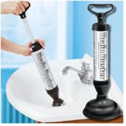 Trade Shop - Sturalavandino Scarichi E Wc A Pompa Manuale Sturatubi A Pressione Drain Buster -Vendite Stanley || Ks Tools || MSW 95110654 4