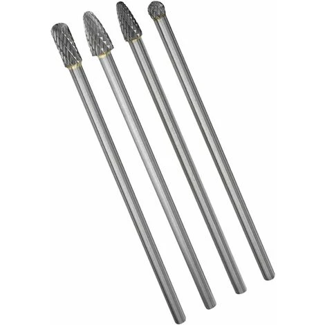 Set Di Frese In Carburo Di Tungsteno A Gambo Lungo Da 4 Pezzi Set Di Frese Per Smerigliatrice Con Codolo Da 6 Mm Per Metallo Lunghezza 6 Pollici 3 Set Di Frese In Carburo Di Tungsteno A Gambo Lungo Da 4 Pezzi Set Di Frese Per Smerigliatrice Con Codolo Da 6 Mm Per Metallo Lunghezza 6 Pollici