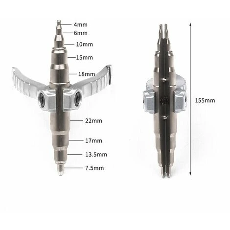 Espansore Per Tubi In Rame, Strumento Di Espansione Manuale Per Vari Tubi L'installazione Del Condizionatore D'aria Mantiene La Riparazione, Argento, Un Pezzo, Fonepro, 4 Espansore Per Tubi In Rame, Strumento Di Espansione Manuale Per Vari Tubi L'installazione Del Condizionatore D'aria Mantiene La Riparazione, Argento, Un Pezzo, Fonepro, - immagine 2