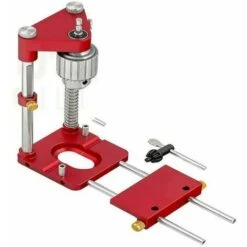 Localizzatore Di Trapano Guida Per Trapano Portatile Localizzatore Di Trapano Accurato Strumento Per La Lavorazione Del Legno Del Carpentiere In Acciaio Modello: Rosso