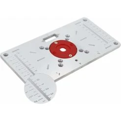 LITZEE Piastra Per Fresatrice Per Altri Utensili Da Carpentiere, Piastra Per Inserto Per Tavola Del Router In Alluminio, Piastra Per Inserto Per Tavola Per Fresatrice In Alluminio Con 4 Anelli E Viti -Vendite Stanley || Ks Tools || MSW 96298615 5