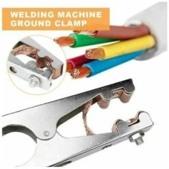 Morsetto Di Terra, Morsetto Di Saldatura, 1 Morsetto Di Terra Di Saldatura, Realizzato In Ferro + Ottone, Forte E Durevole, Attrezzatura Di Saldatura Professionale, Per La Maggior Parte Delle Saldatri -Vendite Stanley || Ks Tools || MSW 96332618 3