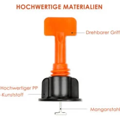 Randaco Kit Sistema Di Livellamento Piastrelle, 110 Pezzi Livellatrici Riutilizzabili, Distanziatore Piastrelle Per CeramicaKit Sistema Di Livellamento Piastrelle -Vendite Stanley || Ks Tools || MSW 96518564 5