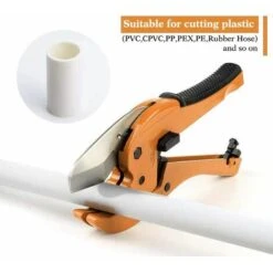 Tagliatubi In PVC Da 8 Pollici Tagliatubi A Cricchetto Per Tubi In Plastica Per Impieghi Gravosi Versione In PVC Jun Prime -Vendite Stanley || Ks Tools || MSW 96838455 3