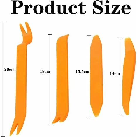 Pezzi Attrezzi Per Auto, Strumento Per La Rimozione Dei Rifiniture Dell'Auto, Kit Di Riparazione Del Pannello Della Porta Interna Dell'Auto Strumento In Plastica Per Cruscotto Audio Dell'Autoradio, Ec 4 Pezzi Attrezzi Per Auto, Strumento Per La Rimozione Dei Rifiniture Dell'Auto, Kit Di Riparazione Del Pannello Della Porta Interna Dell'Auto Strumento In Plastica Per Cruscotto Audio Dell'Autoradio, Ec - immagine 2