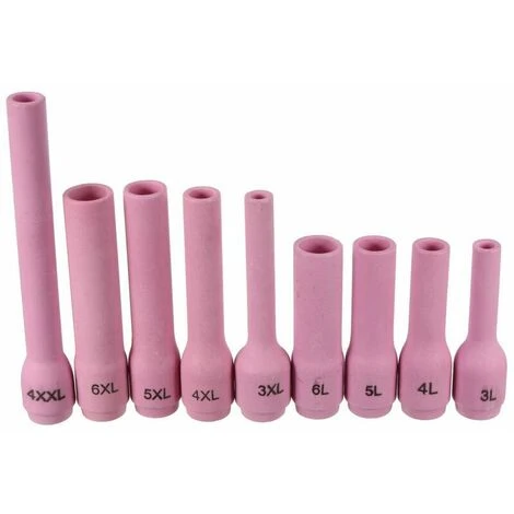 46 Pezzi/set TIG Gas Lens Collet Body Allumina Ugello Kit Assortito Per SR WP-9 WP-20 WP-25 Torcia Per Saldatura TIG 5 46 Pezzi/set TIG Gas Lens Collet Body Allumina Ugello Kit Assortito Per SR WP-9 WP-20 WP-25 Torcia Per Saldatura TIG - immagine 3