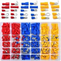 Terminali Elettrici, Spine E Teste Piatte Assortimento Di Connettori A Crimpare Connettori Elettrici Connettori Di Testa Kit Di Morsetti Set Di Guaine Termorestringenti 480 Pezzi