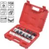 12 Pezzi 6,35 Mm 1/4 Di Pollice Codolo In Carburo Di Tungsteno Set Di Frese Per Legno Set Di Frese Per Legno Sega Taglierina Per Plastica -Vendite Stanley || Ks Tools || MSW 98702264 1