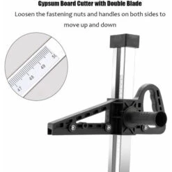 Taglierina Portatile Manuale Ad Alta Precisione Per Cartongesso Con Doppie Lame E 4 Cuscinetti Intervalli Di Taglio 20-500 Mm (arancione) -Vendite Stanley || Ks Tools || MSW 98708673 5