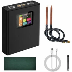 Saldatrice A Punti Multi-protezione Dispositivo Di Saldatura A Batteria Al Litio Amperometro Per Saldatura Incorporato Con Funzione Di Ricarica Pal Kit Fai Da Te Completo Per Fogli Nichelati Da 0,25 M