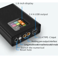 Saldatrice A Punti Multi-protezione Dispositivo Di Saldatura A Batteria Al Litio Amperometro Per Saldatura Incorporato Con Funzione Di Ricarica Pal Kit Fai Da Te Completo Per Fogli Nichelati Da 0,25 M -Vendite Stanley || Ks Tools || MSW 98713163 4